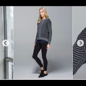 Lululemon yogi crew beck merino wool sweater, sz 4